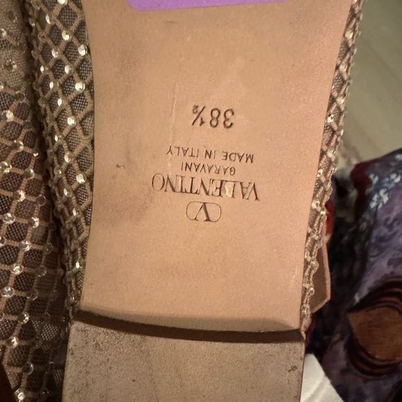 VALENTINO GARAVANI ROCKSTUD MESH BALLERINA WITH CRYSTALS - Picture 9 of 12